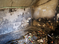 Brandsanierung - Zimmer vorher